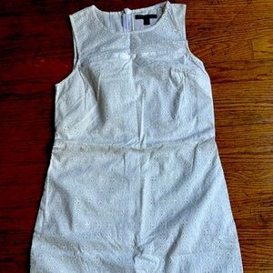 White,sleeveless, Banana Republic Eyelet dress